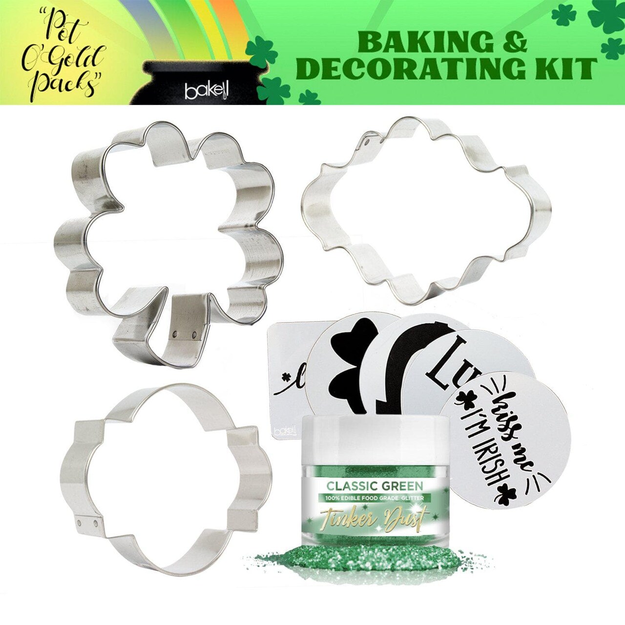 St. Patty's Day Pot O' Gold Collection Cookie Baking & Decorating Gift Set
